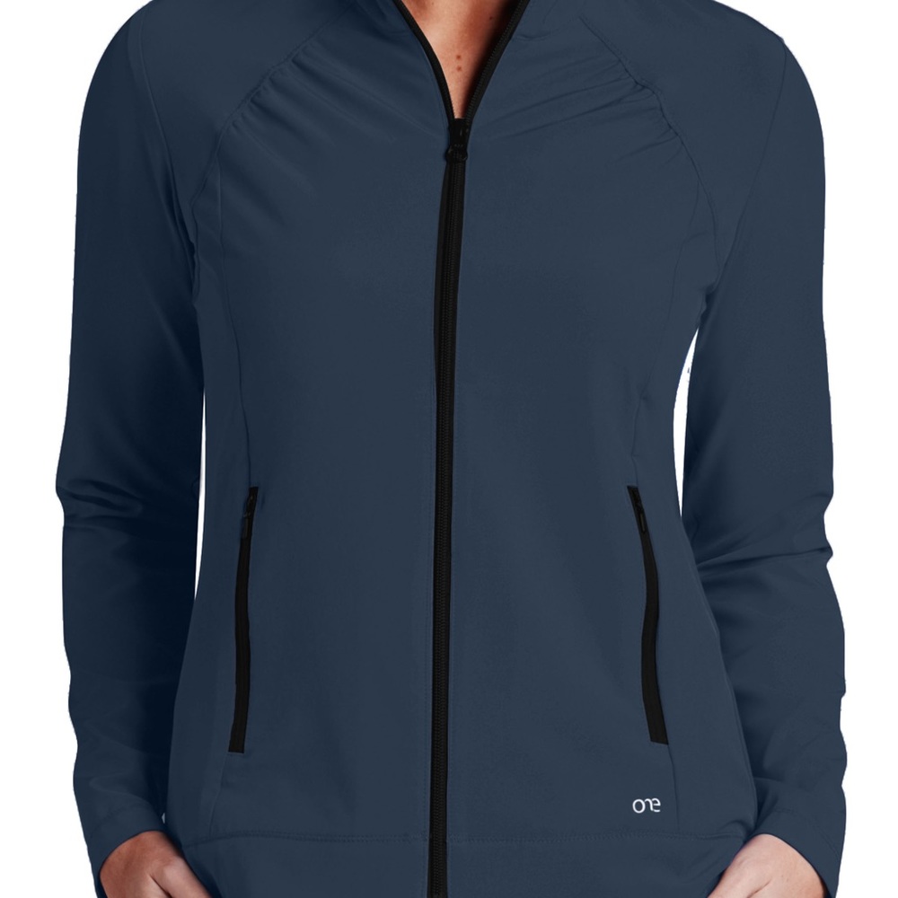 Barco One
2 Pocket Zip Front Jacket
Women's Scrubs
Item# 5405- Steel
